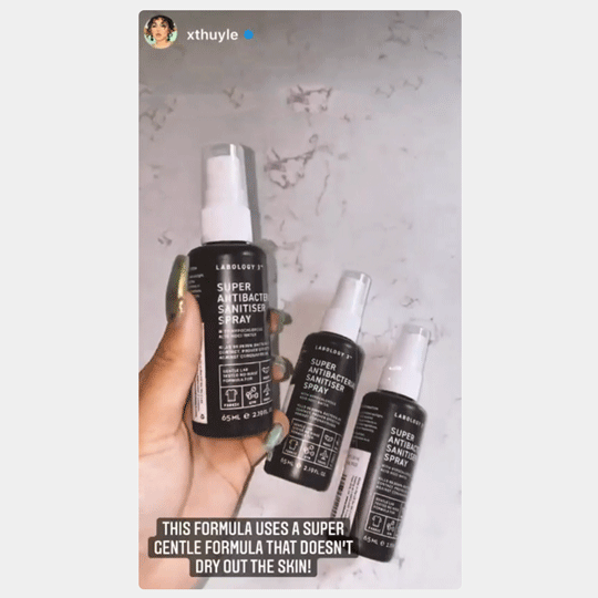 Labology 3 Customer review by make up artist Thuy Le for beauty professionals skin and surface disinfectant